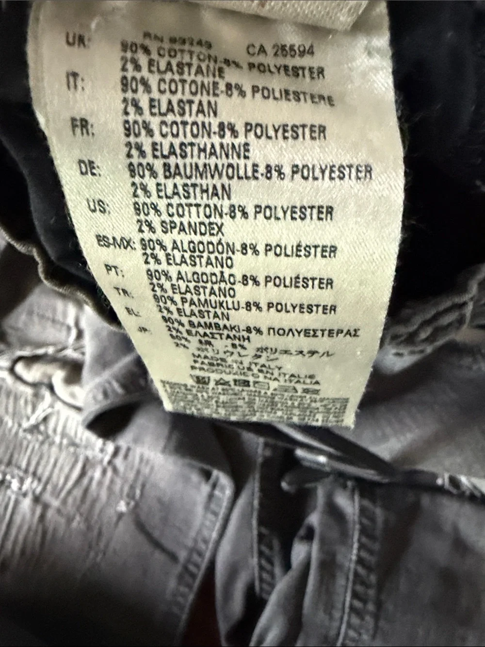 Diesel Men's Distressed Gray Slim Straight Jeans